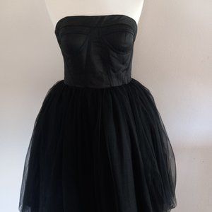 Black Corset Tulle Dress. Small